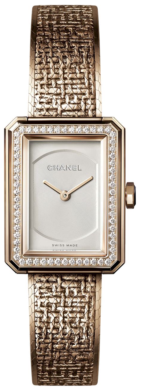 chanel watch boyfriend tweed|chanel tweed jacket 2022.